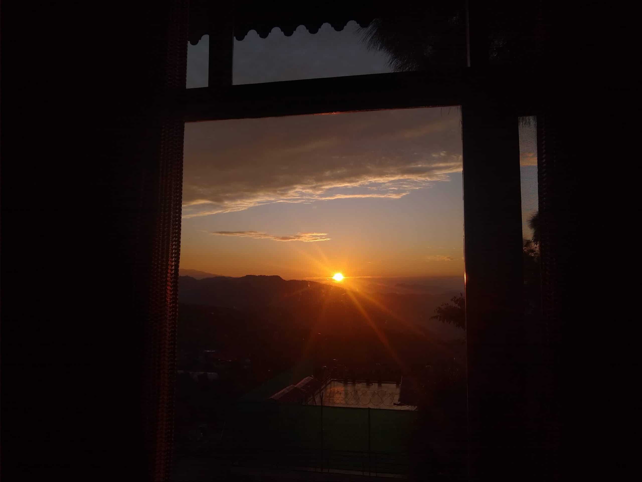 Best Sunrise at Kasauli from suite 312 Kasauli Regency