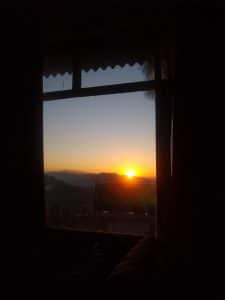 Sunrise in Kasauli from Room no. 212, Hotel Kasauli Regency