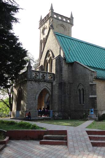 Kasauli Town Sunset View !889-Christ Church in Kasauli town
