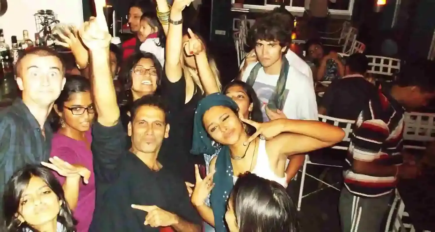 Hangout Rooftop Bar & Restaurant at Hotel Kasauli Regency Guests dancing and celebrating at Hangout Rooftop Bar, Hotel Kasauli Regency